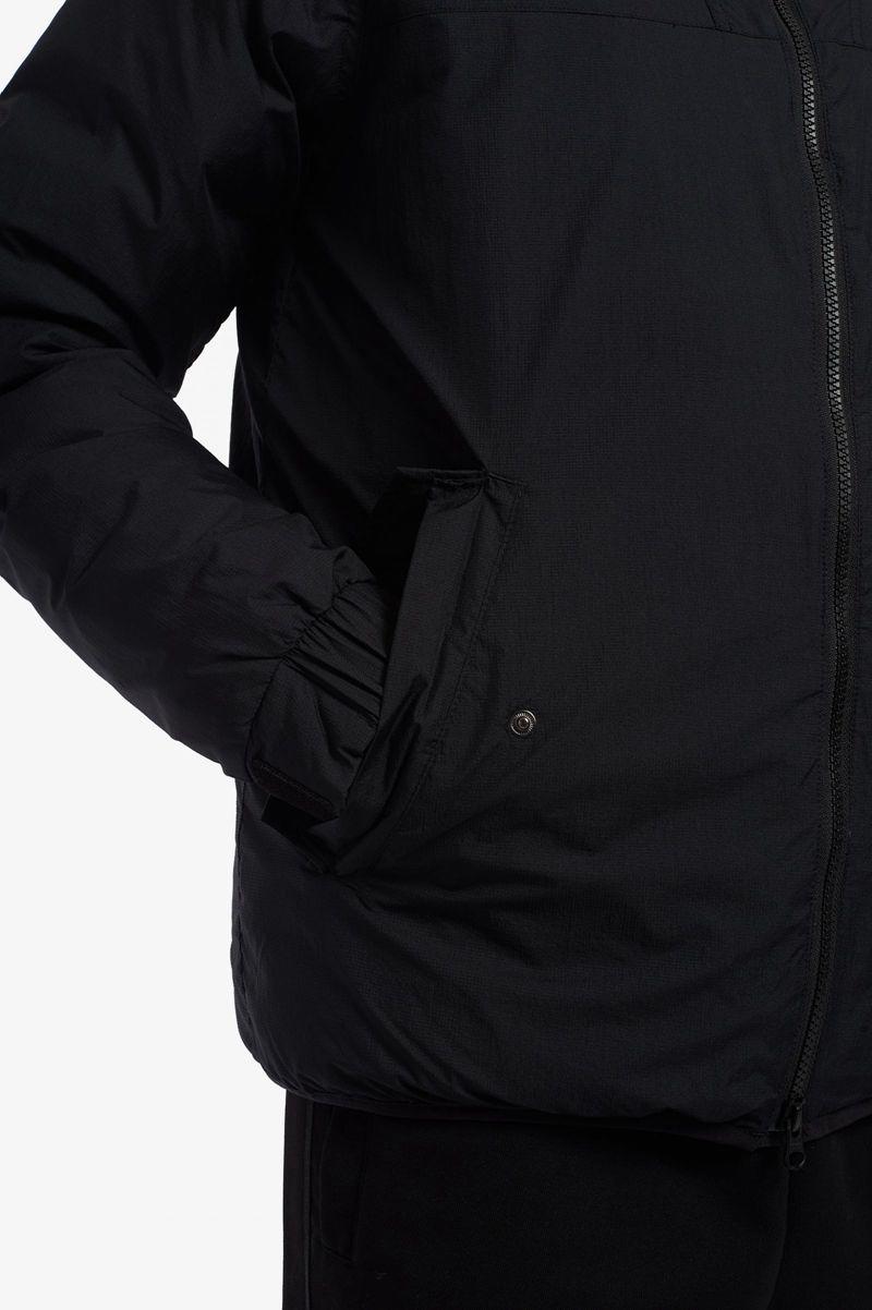 Black Fred Perry Insulated Hooded Men's Jackets | PH 1194KORI